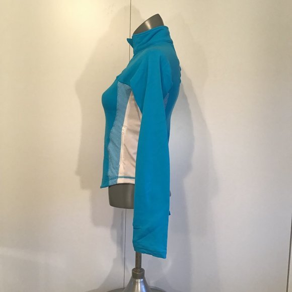 Lululemon Blue & White Gingham Shape Up Jacket Size 6 - Picture 6 of 8